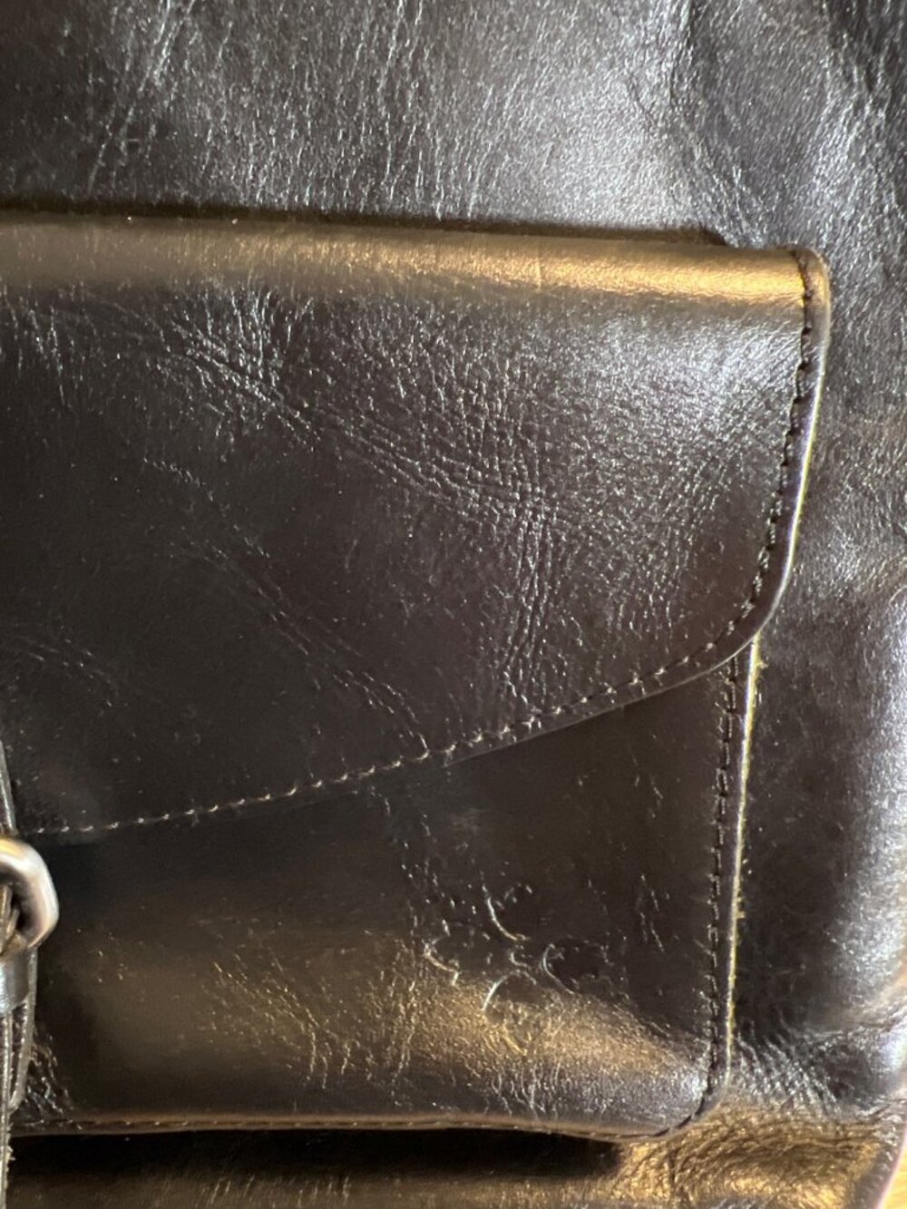 Patricia Nash Kirby crossbody black leather purse - Picture 3 of 11